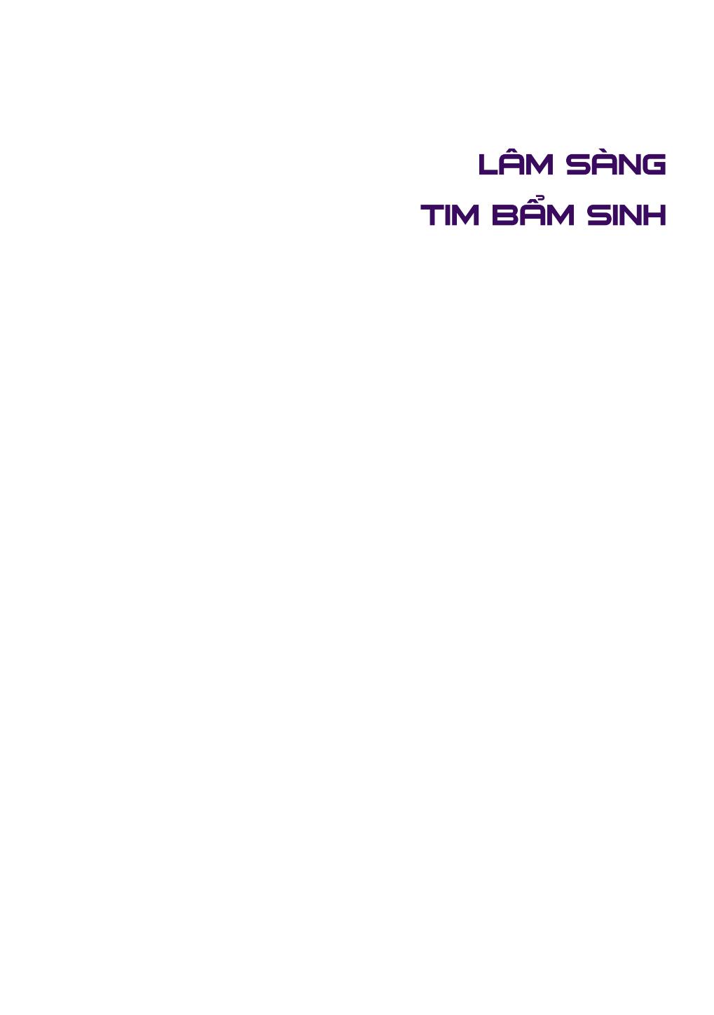 Lâm sàng tim bẩm sinh